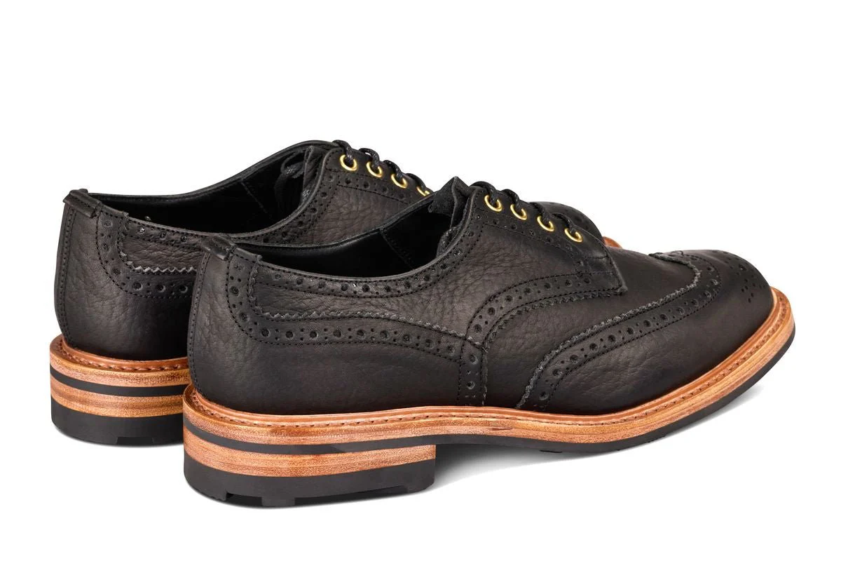 Bourton Country Shoe - Black Buffalo (Tricker's Exclusive) - Image 4