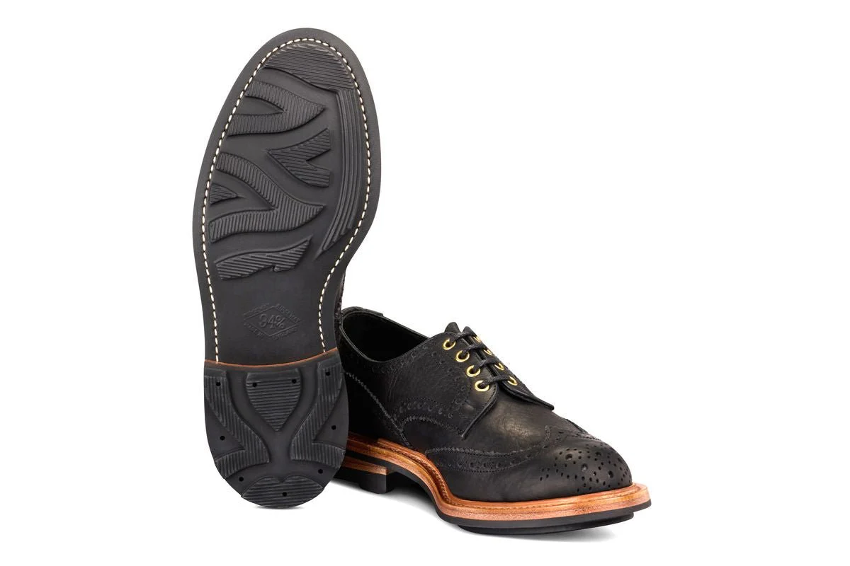 Bourton Country Shoe - Black Buffalo (Tricker's Exclusive) - Image 5