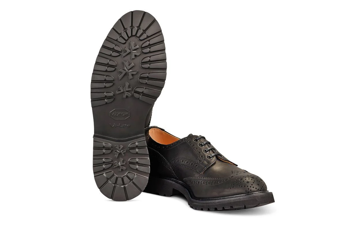 Bourton Country Shoe - Black Pampus - Image 5