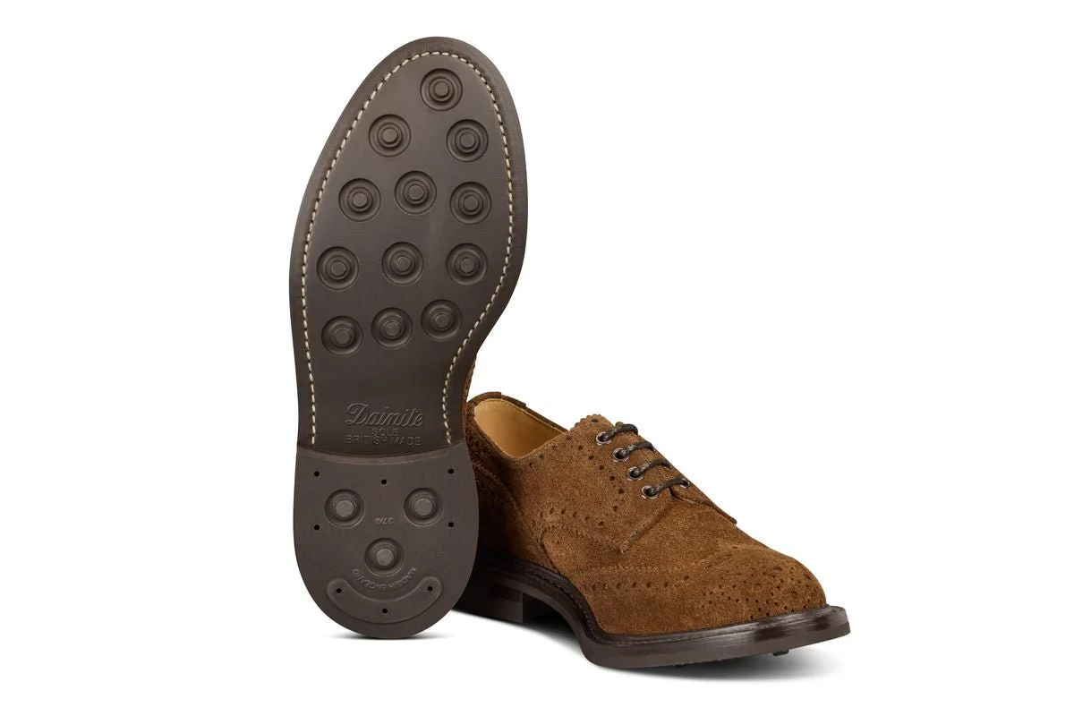 Bourton Country Shoe - Brown Rough Out Suede - Image 5
