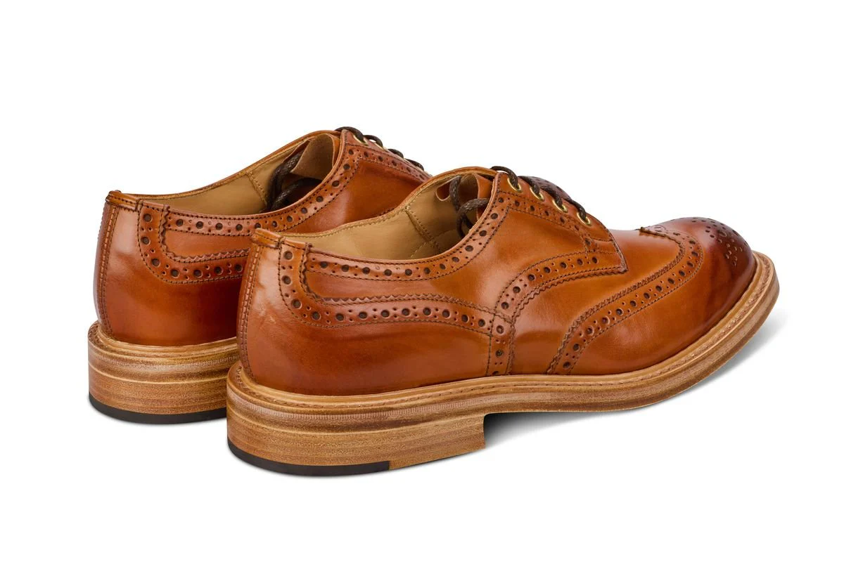 Bourton Country Shoe - Chestnut Burnished - Image 4