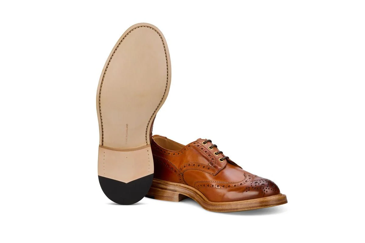 Bourton Country Shoe - Chestnut Burnished - Image 5