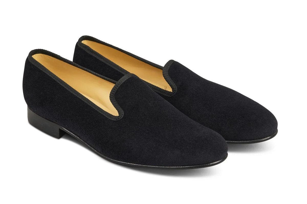 CHURCHILL VELVET SLIPPER - Black - Image 3
