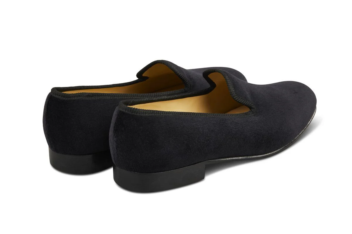 CHURCHILL VELVET SLIPPER - Black - Image 4