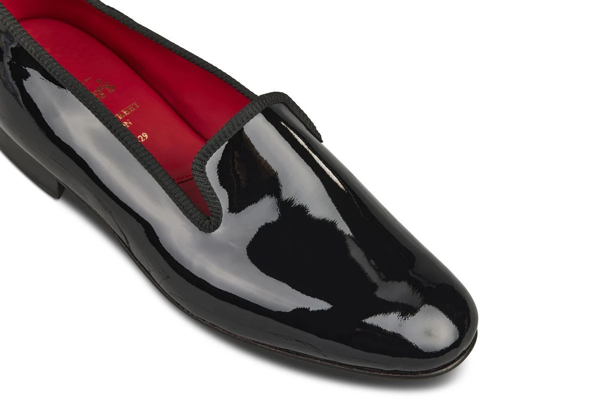 CHURCHILL SLIPPER - Black Patent - Image 2