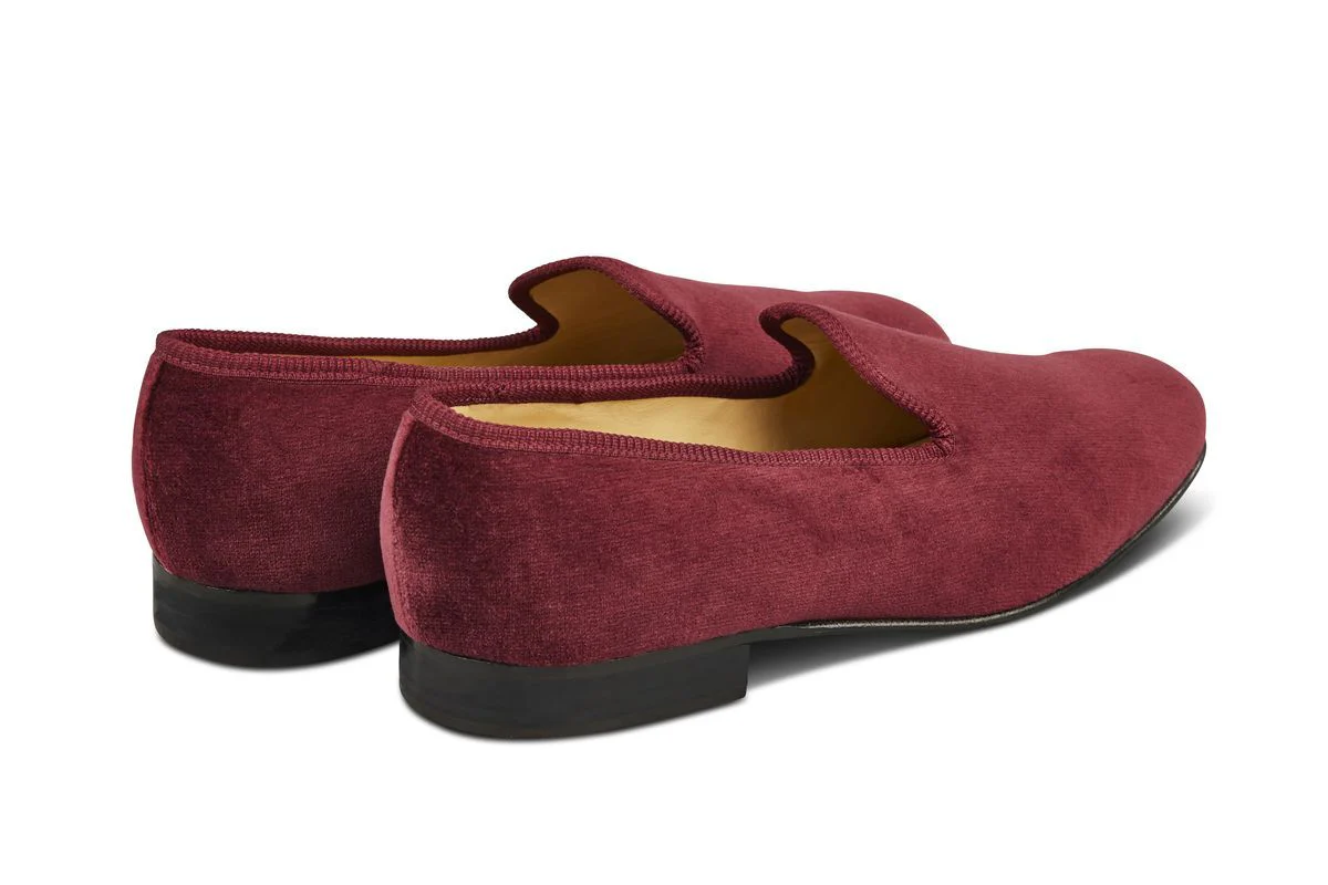 CHURCHILL VELVET SLIPPER - Burgundy - Image 4