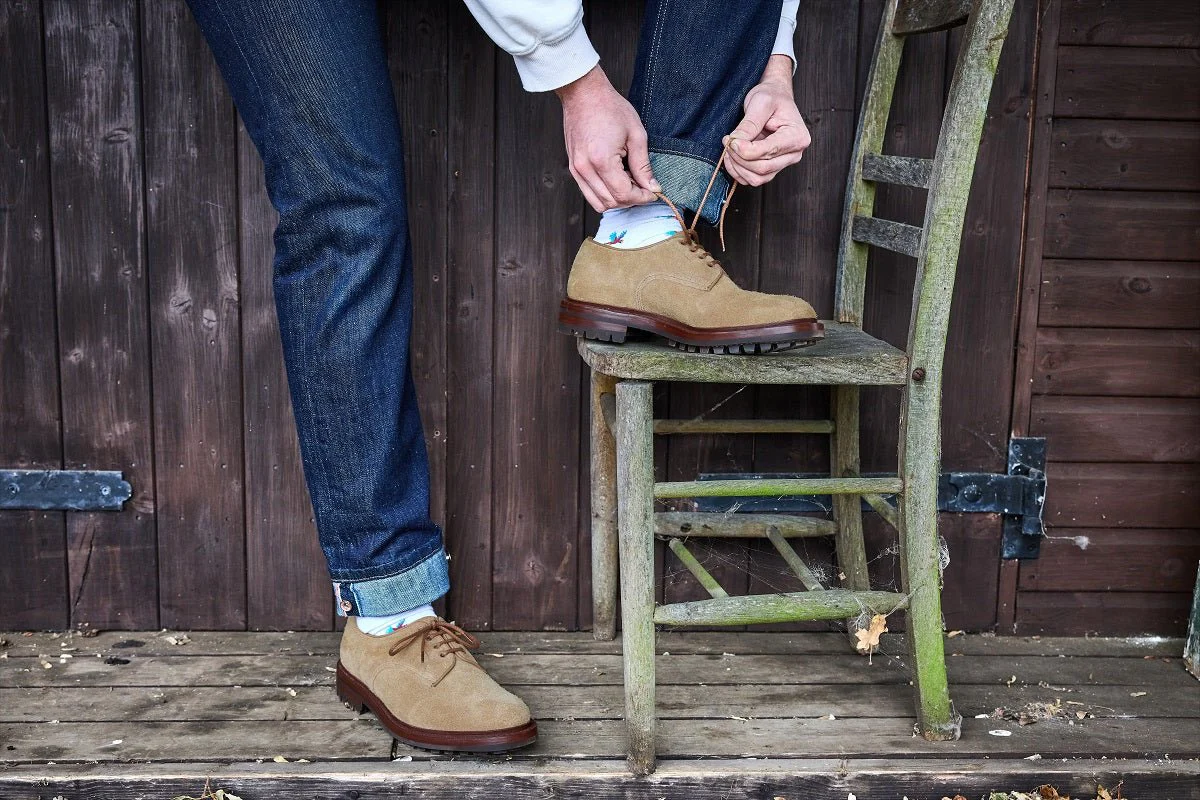 Daniel Tramping Shoe - Tan Hairy Suede - Image 6