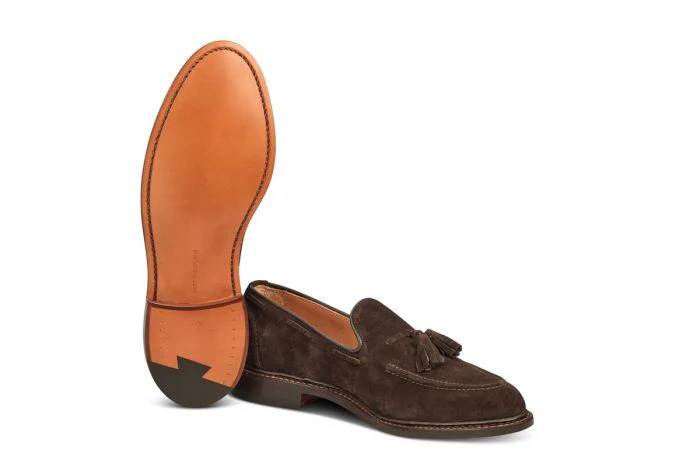 Elton Tassel Loafer - Coffee Suede - Image 5