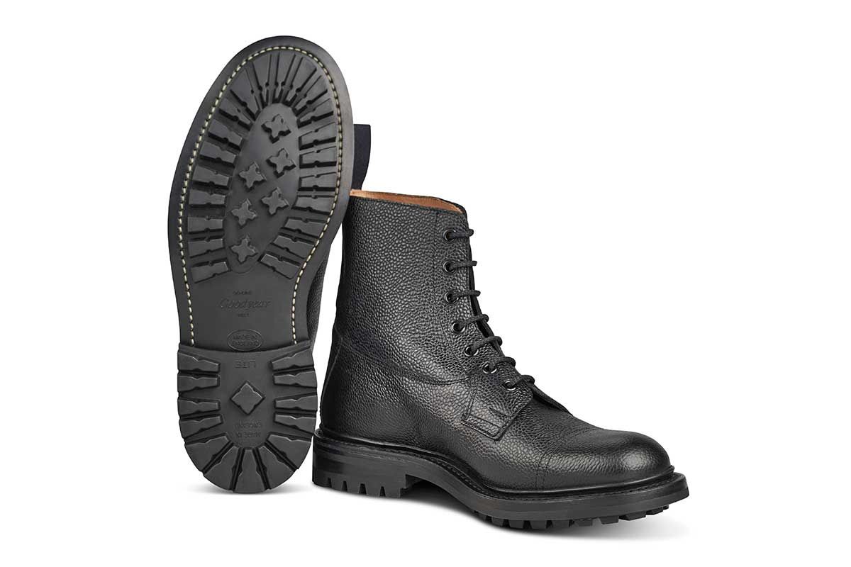 Grassmere Country Boot - Black Scotch Grain - 6 Fitting - Image 5