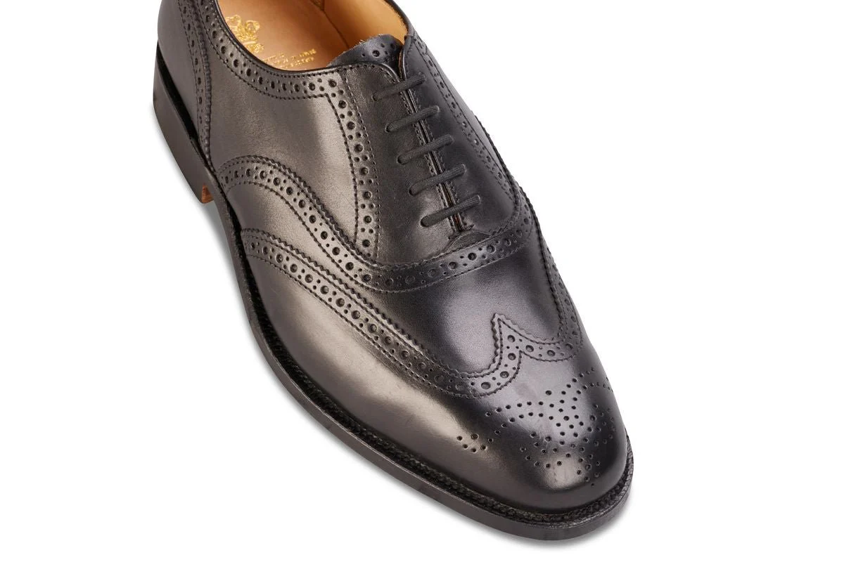 Epsom JS9524 Brogue Oxford City Shoe - Black (Multiple Width Fittings) - Image 2