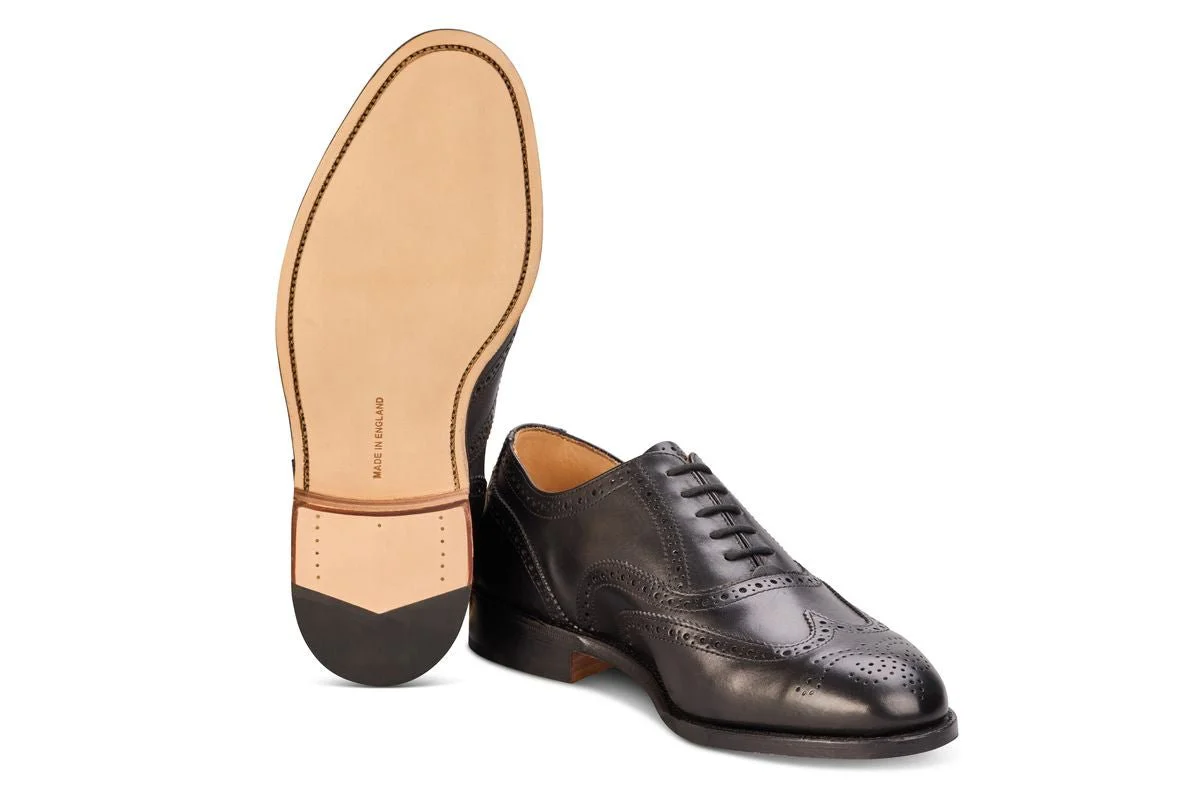 Epsom JS9524 Brogue Oxford City Shoe - Black (Multiple Width Fittings) - Image 5