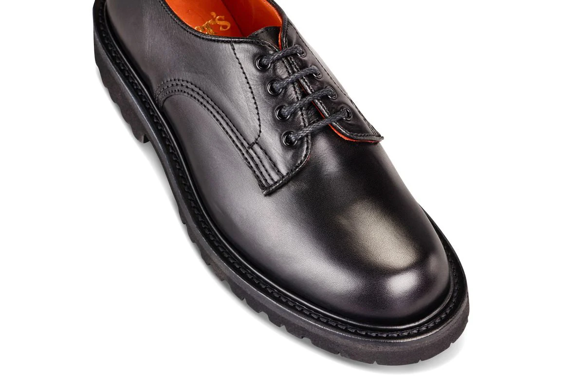 Linda Derby Tramper Shoe - Black Ecopel - Image 2