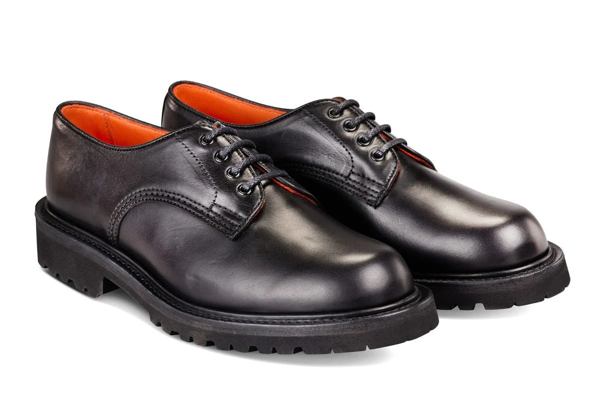 Linda Derby Tramper Shoe - Black Ecopel - Image 3