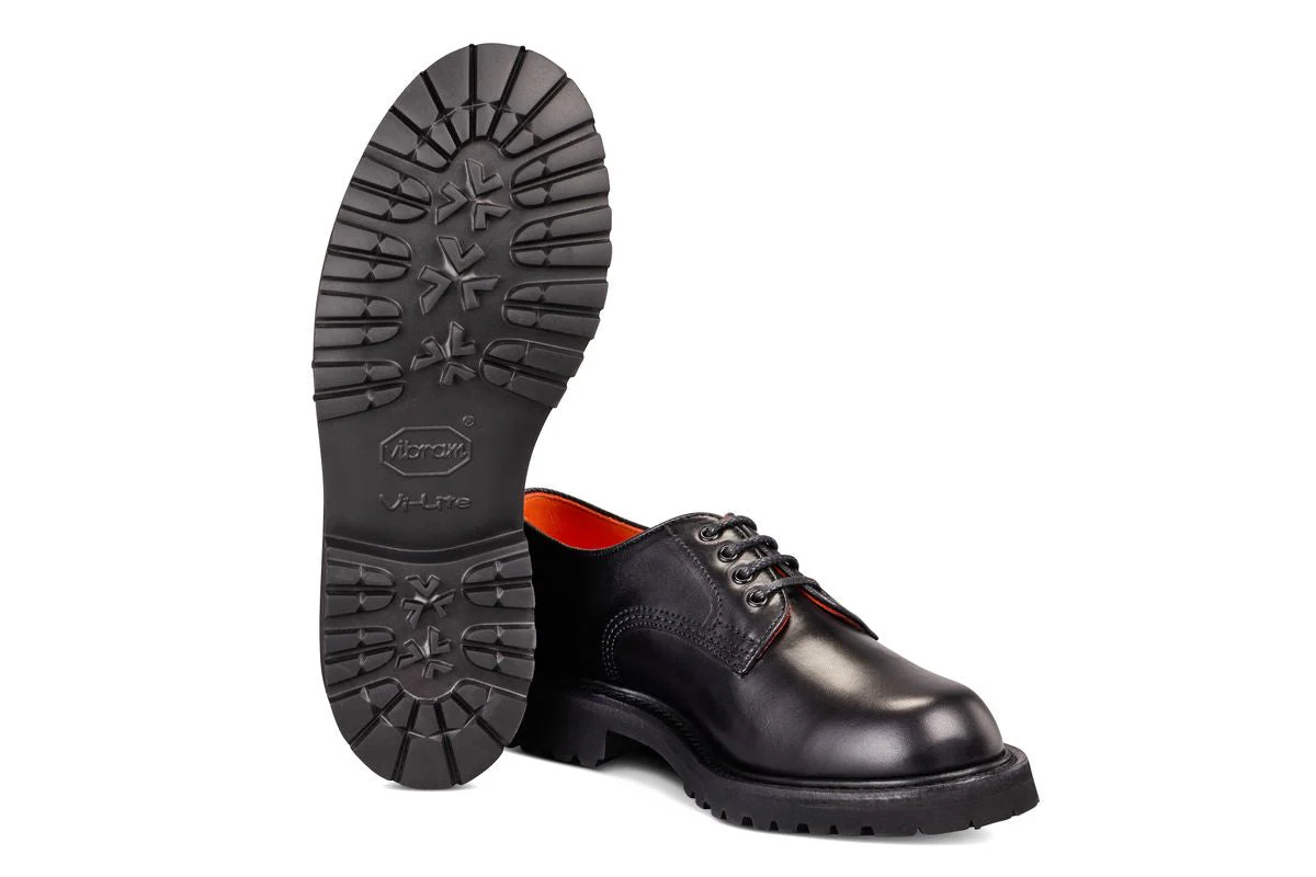 Linda Derby Tramper Shoe - Black Ecopel - Image 5