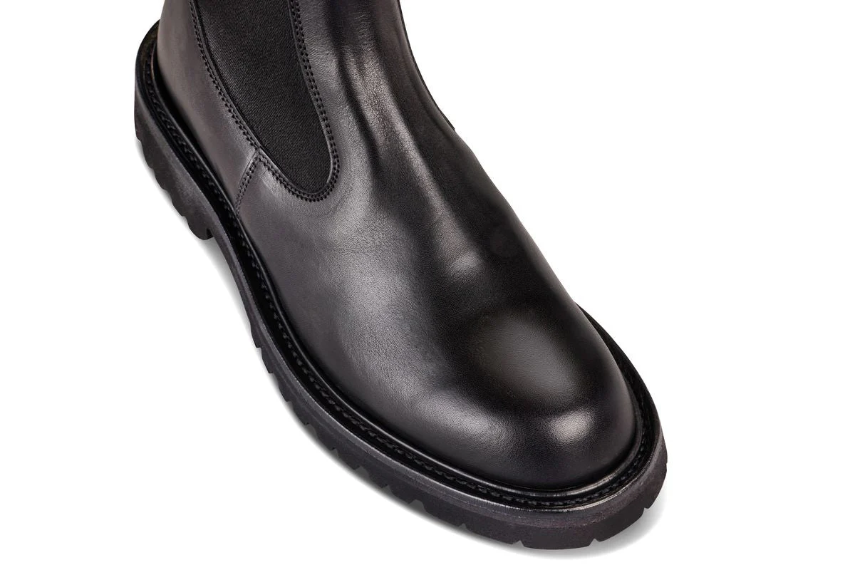 Paula Chelsea Boot - Black Ecopel - Image 2