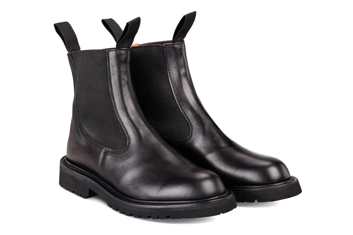 Paula Chelsea Boot - Black Ecopel - Image 3