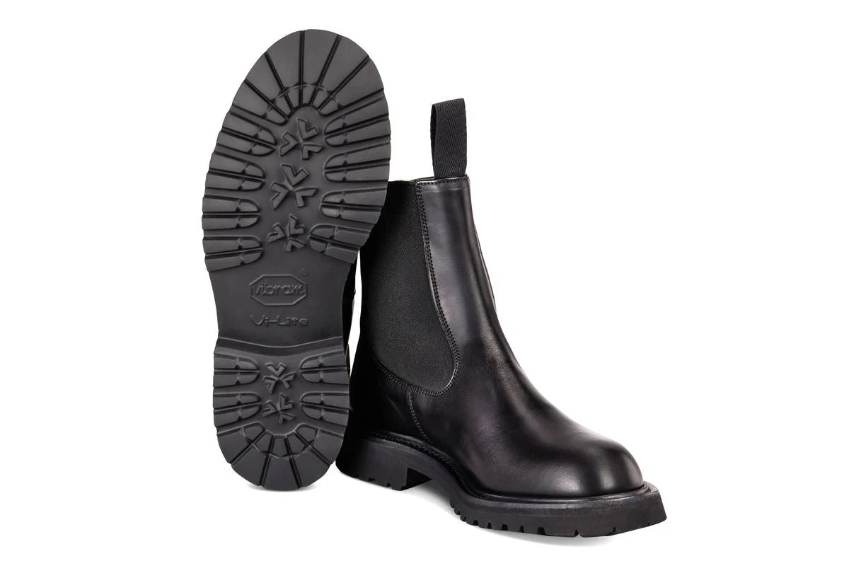 Paula Chelsea Boot - Black Ecopel - Image 5