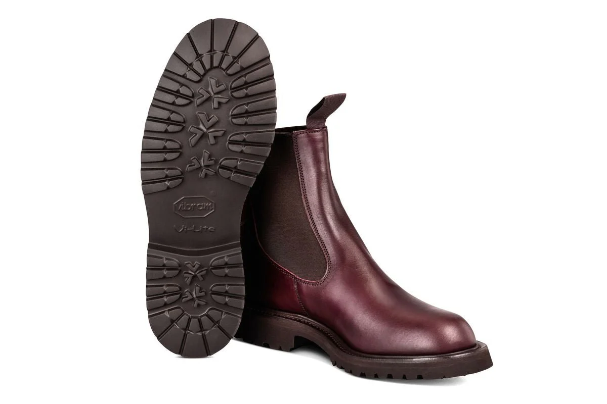 Paula Chelsea Boot - Burgundy Ecopel - Image 5