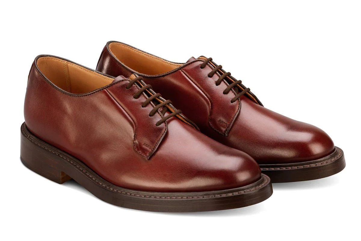 Robert Derby Shoe - Burgundy Burnished - Image 3