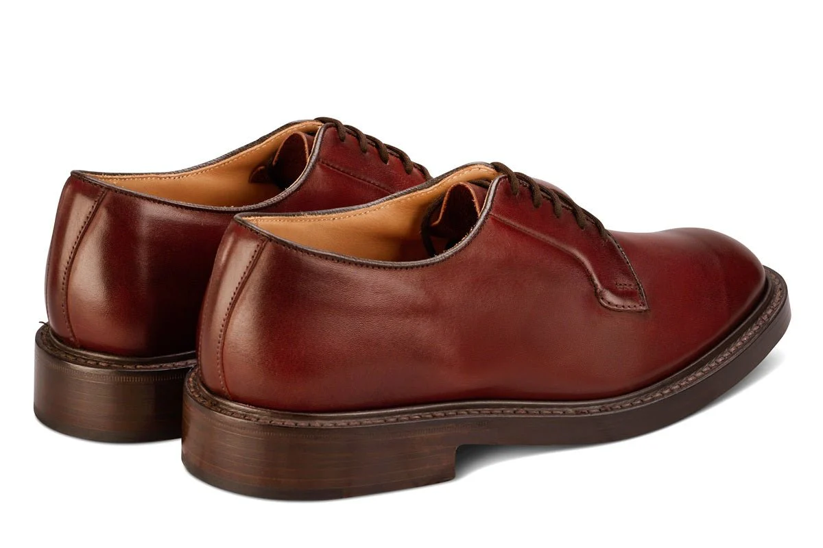 Robert Derby Shoe - Burgundy Burnished - Image 4