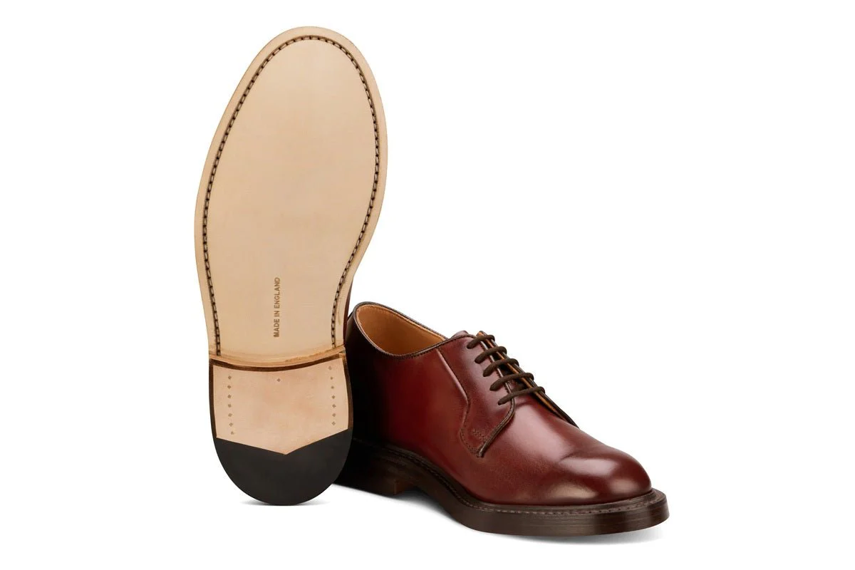Robert Derby Shoe - Burgundy Burnished - Image 5