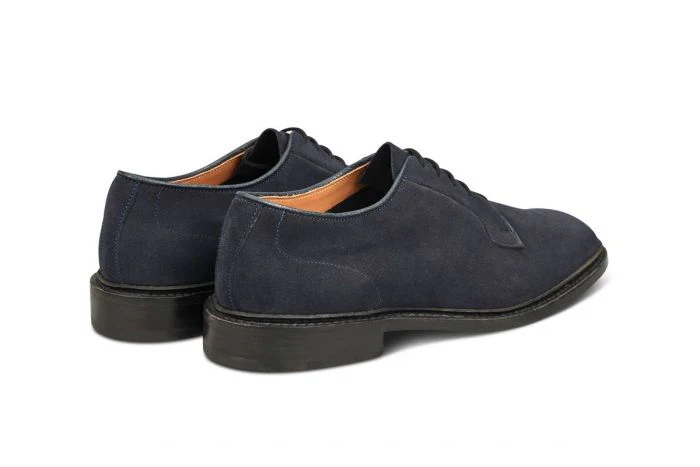 Robert Derby Shoe - Navy Suede - Image 4