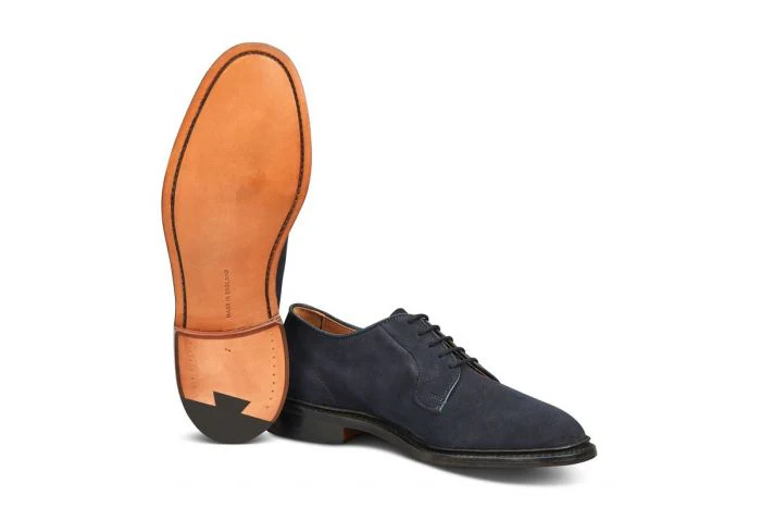 Robert Derby Shoe - Navy Suede - Image 5
