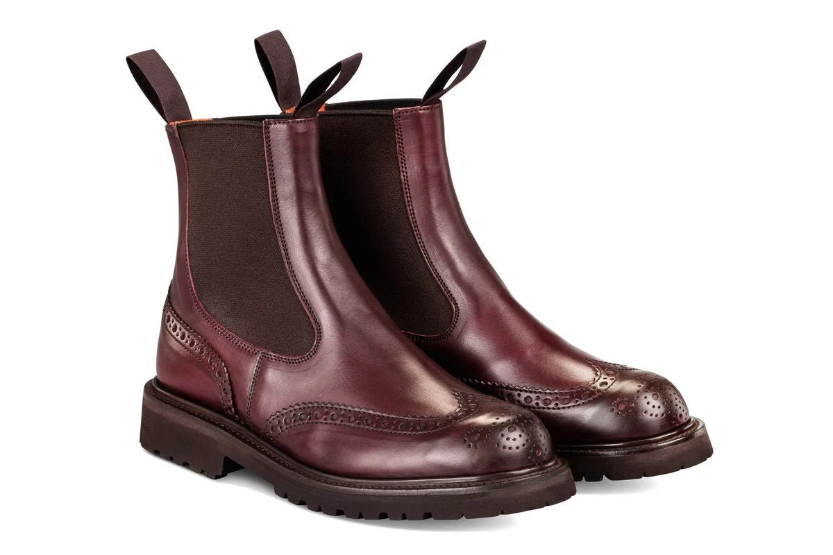 Silvia Country Dealer Boot - Burgundy Ecopel - Image 3