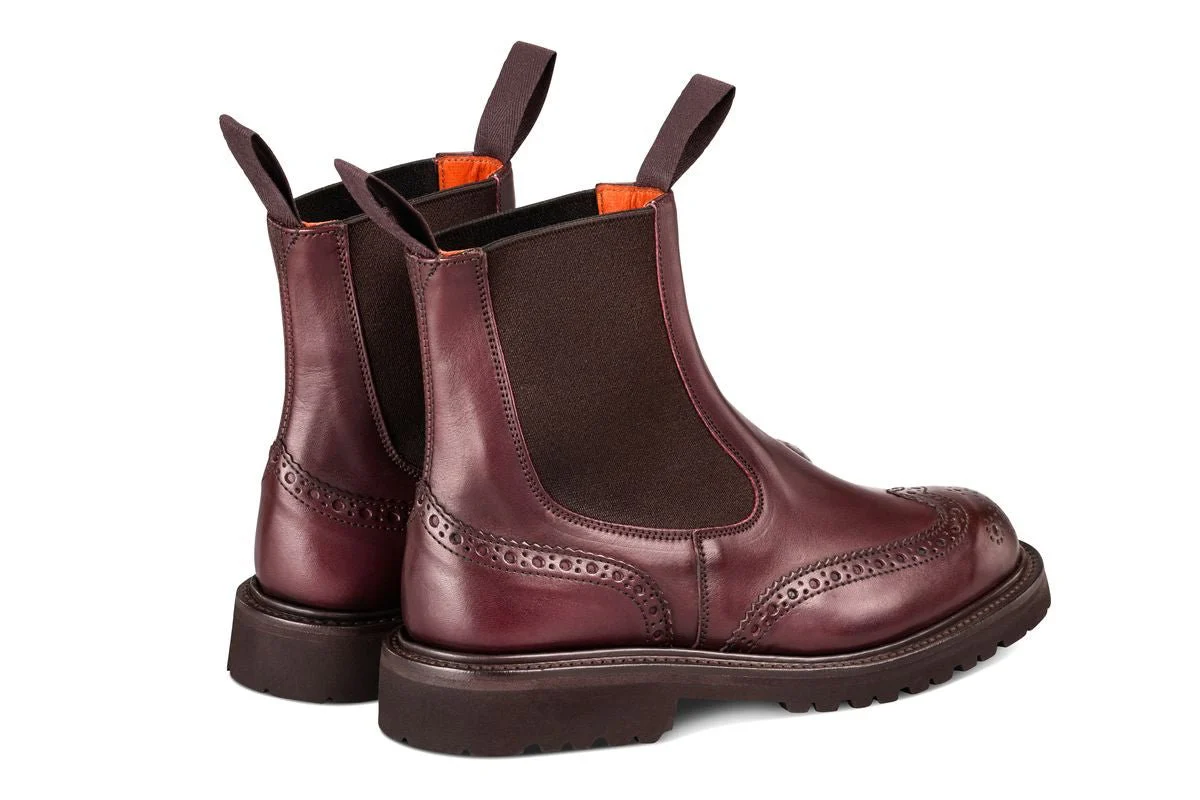 Silvia Country Dealer Boot - Burgundy Ecopel - Image 4