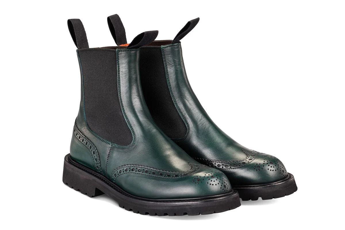 Silvia Country Dealer Boot - Green Ecopel - Image 3