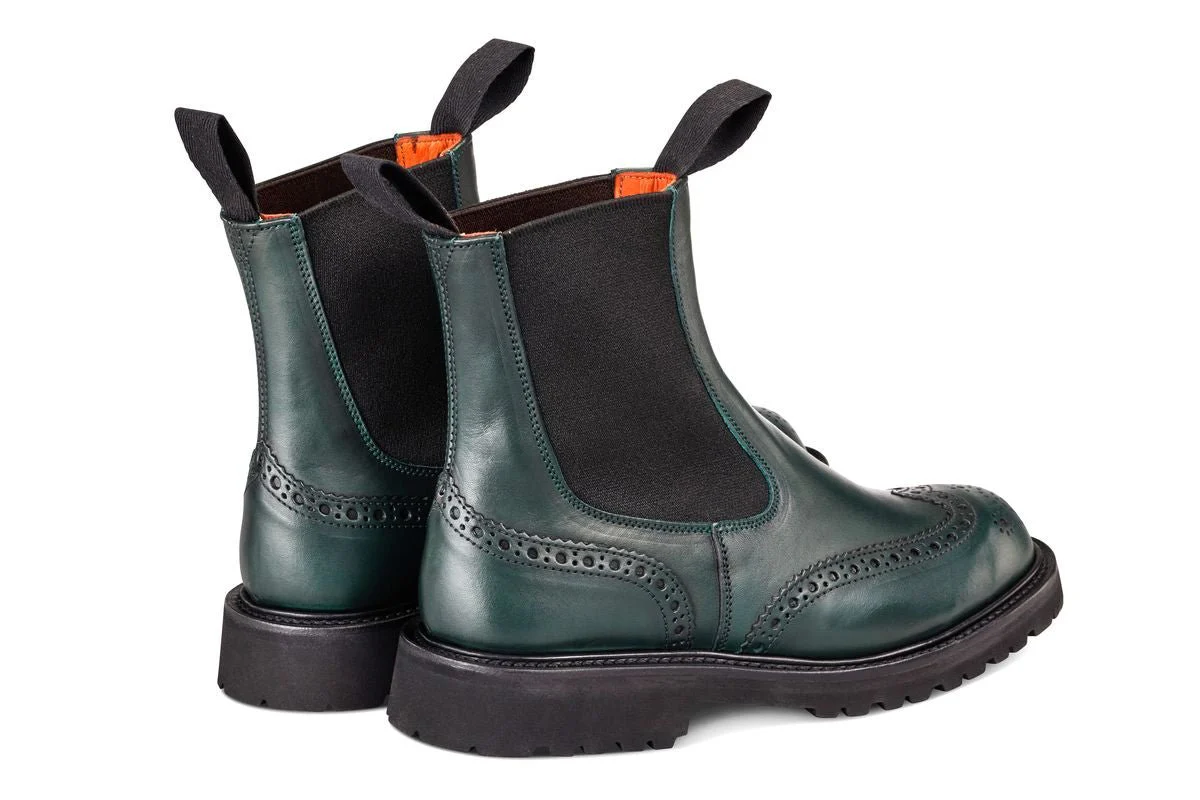 Silvia Country Dealer Boot - Green Ecopel - Image 4