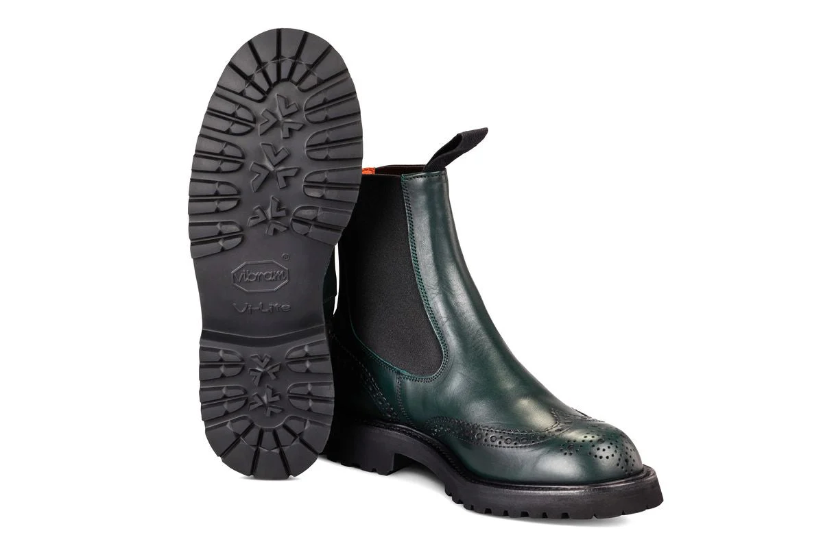 Silvia Country Dealer Boot - Green Ecopel - Image 5