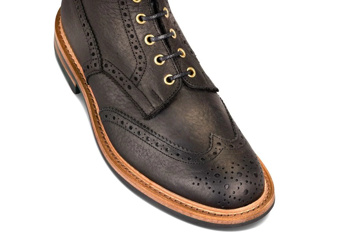 Stow Country Boot - Black Buffalo (Tricker's Exclusive) - Image 2