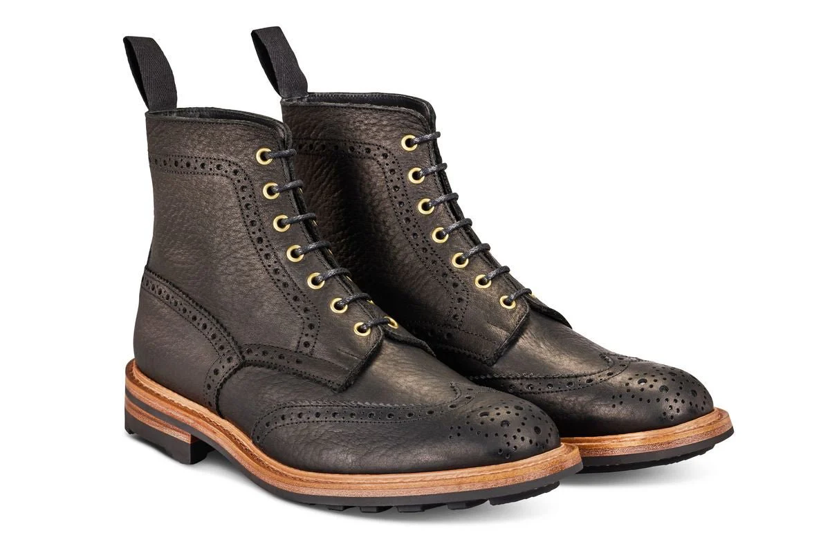 Stow Country Boot - Black Buffalo (Tricker's Exclusive) - Image 3