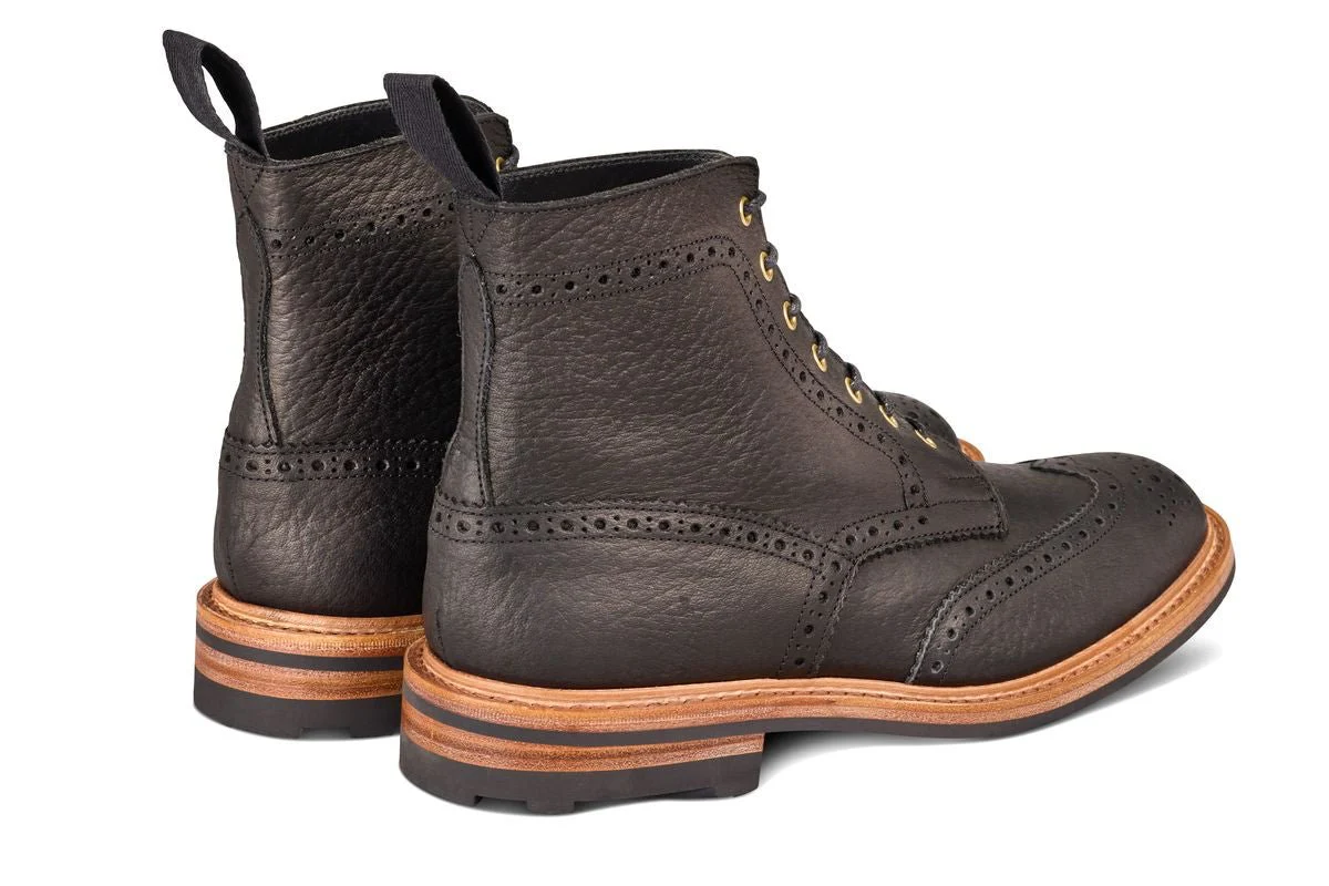 Stow Country Boot - Black Buffalo (Tricker's Exclusive) - Image 4