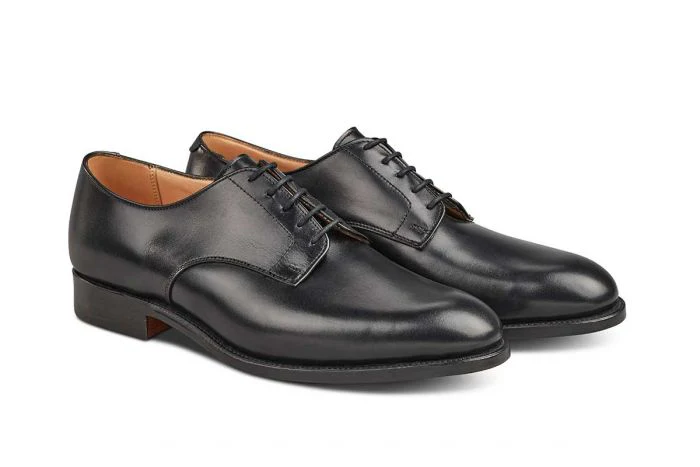 Wiltshire Plain Derby City Shoe - Black - Image 3