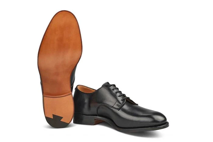 Wiltshire Plain Derby City Shoe - Black - Image 5