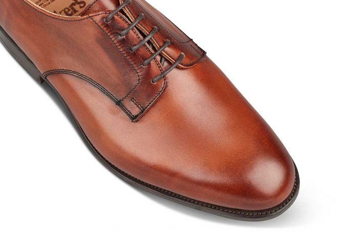 Wiltshire Plain Derby City Shoe - Chestnut - Image 2