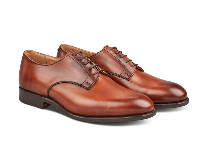 Wiltshire Plain Derby City Shoe - Chestnut - Image 3