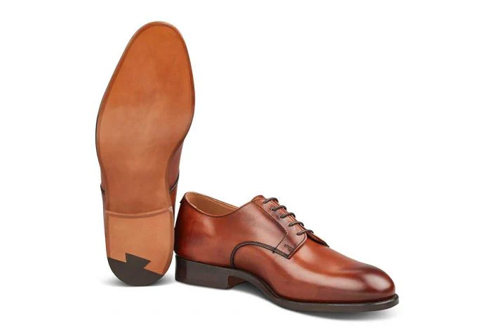 Wiltshire Plain Derby City Shoe - Chestnut - Image 5