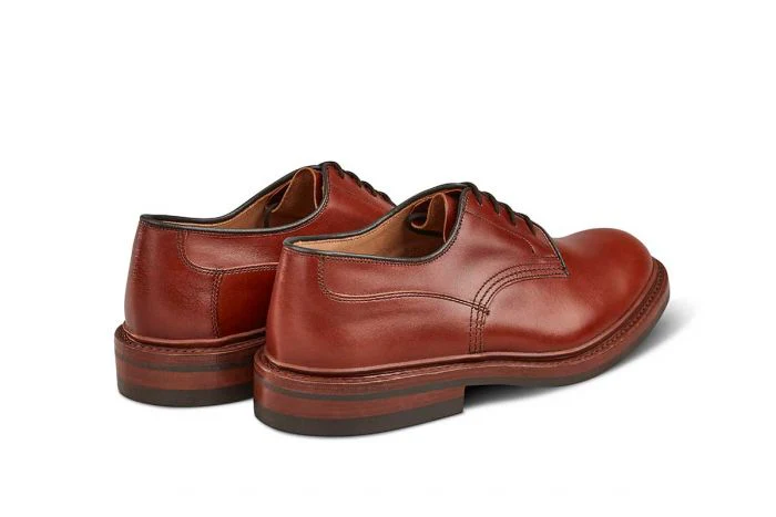 Woodstock Plain Derby Shoe - Marron Antique - Image 4